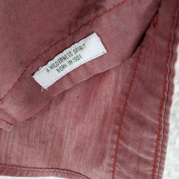 REI Co-op Shirt Mens L Metallic Maroon Short Sleeves Button Down - Picture 7 of 11